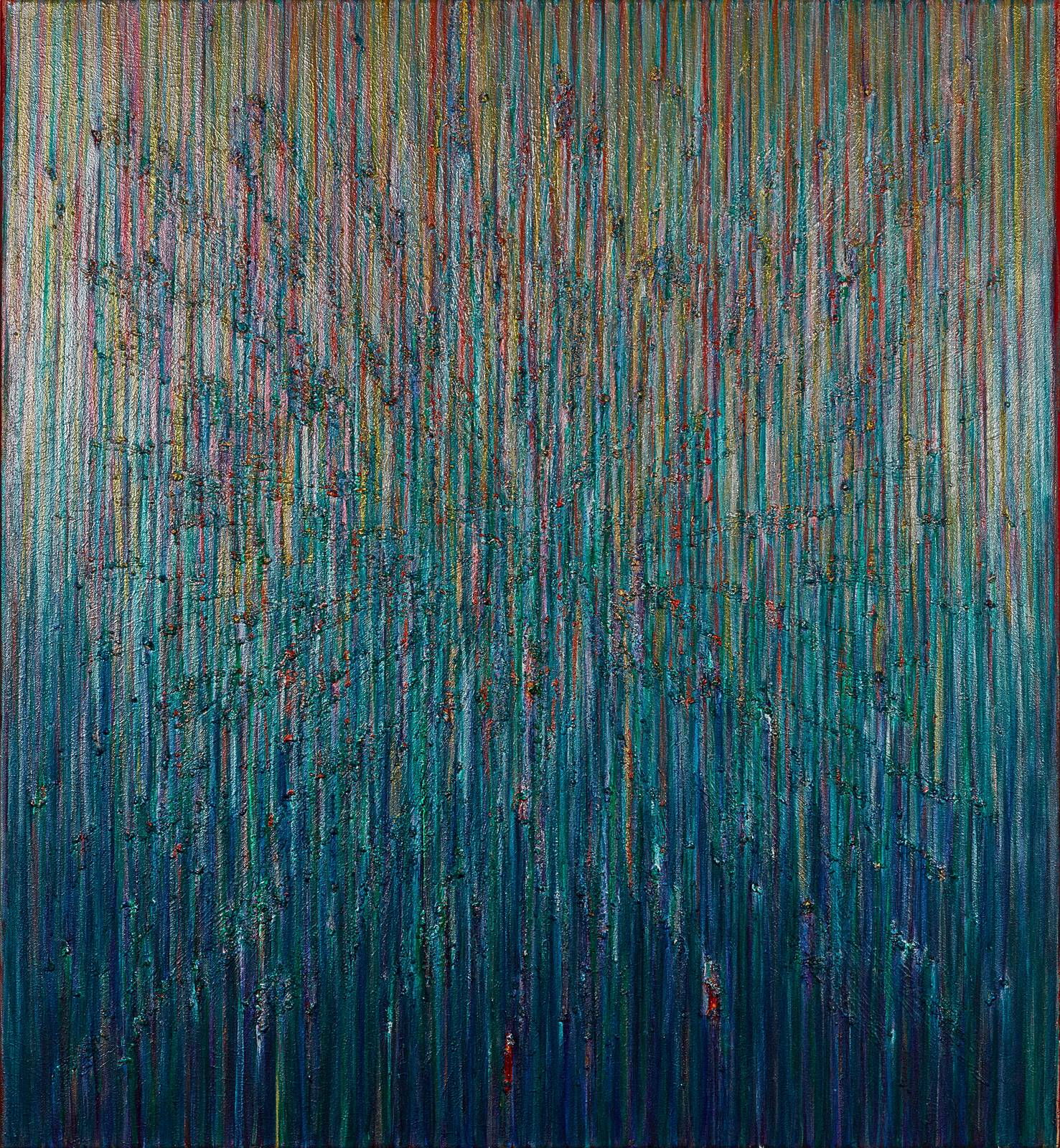 Lara Julian, Fractal, 2024, acrylic on canvas, 130 × 120 cm