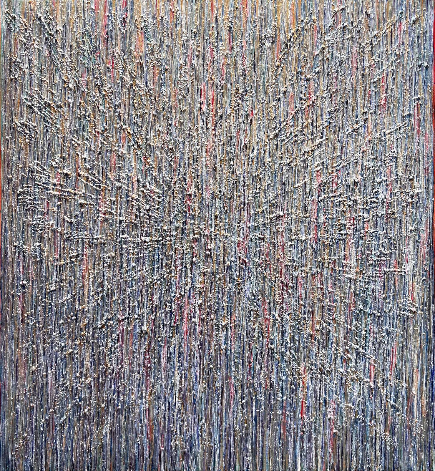 Lara Julian, Unfolding Expansion, 2024–2026, acrylic on canvas, 130 × 120 cm