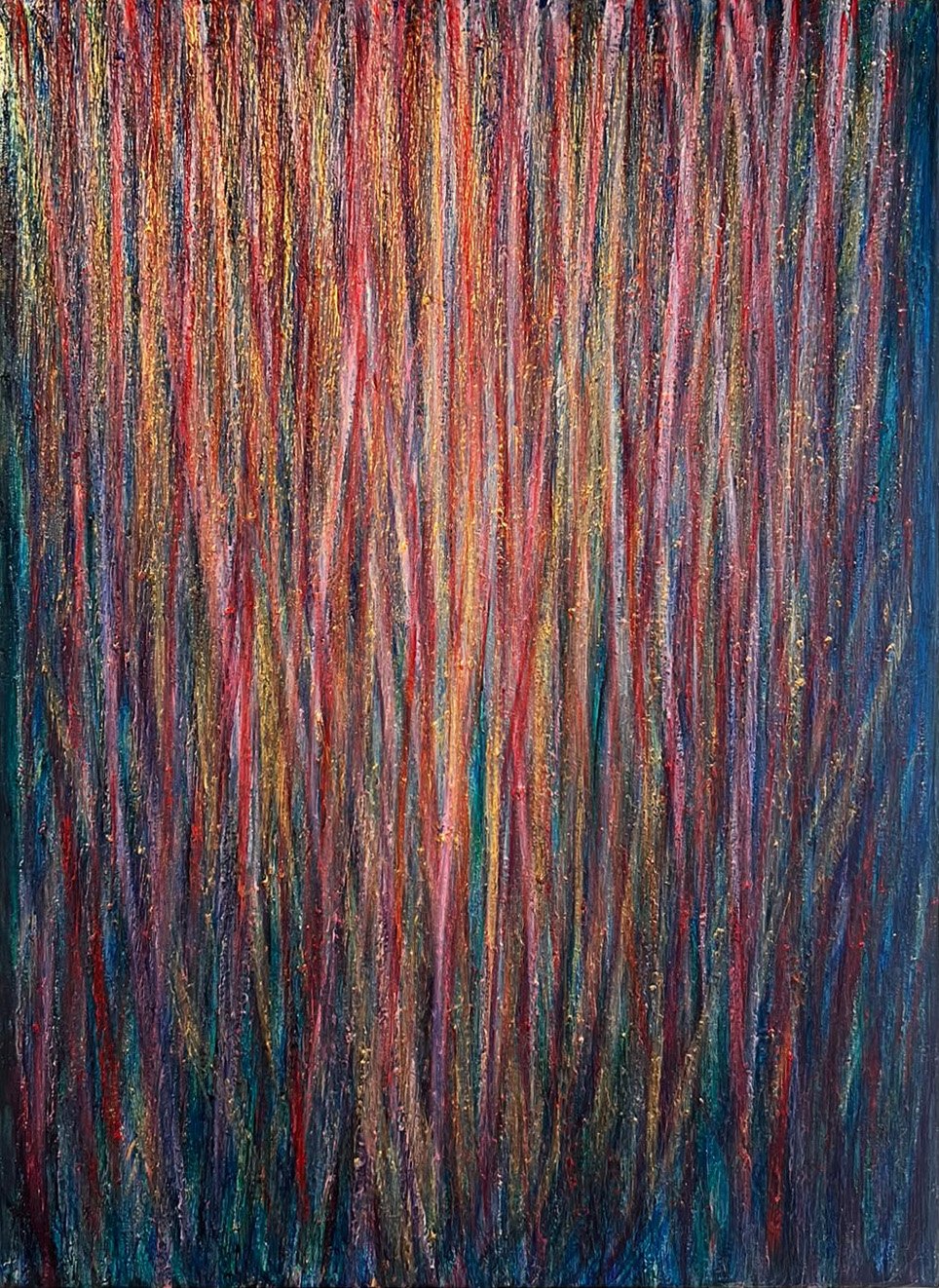 Lara Julian, Velvet Hours, 2025–2026, oil on canvas, 110 × 80 cm